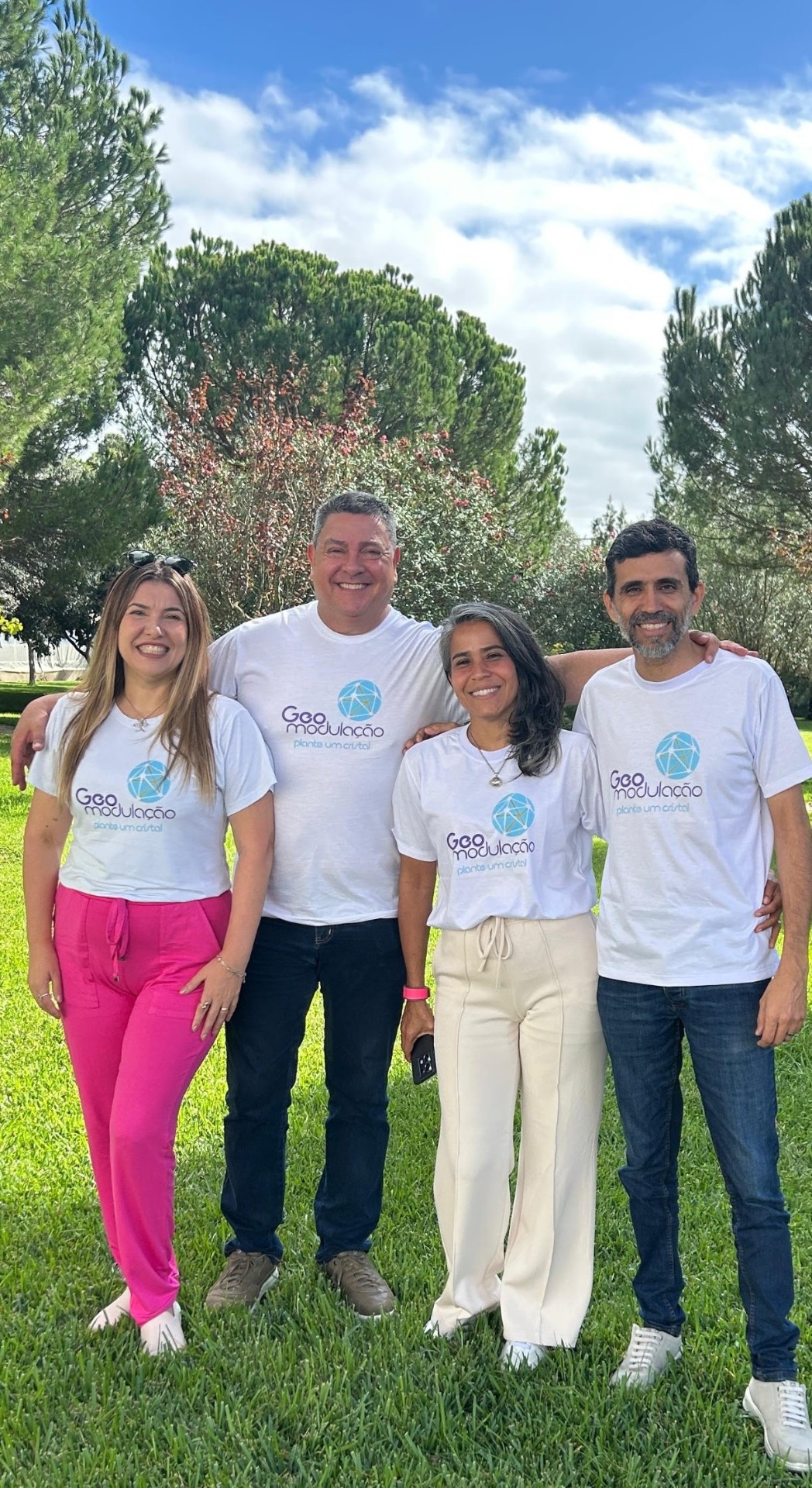 Os quatro professores do Código da Nova Consciência juntos